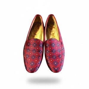 Sam Edelman Red Geometric Loafers